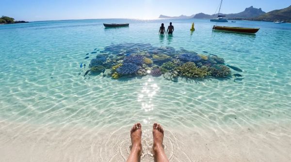 La magie du lagon de Blue Bay, un trésor sous-marin envoûtant