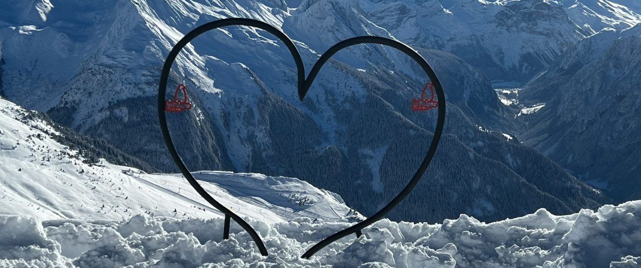 Montagne de neige à La Plagne